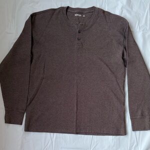 Abercrombie & Fitch Dark Brown Long Sleeve Henley